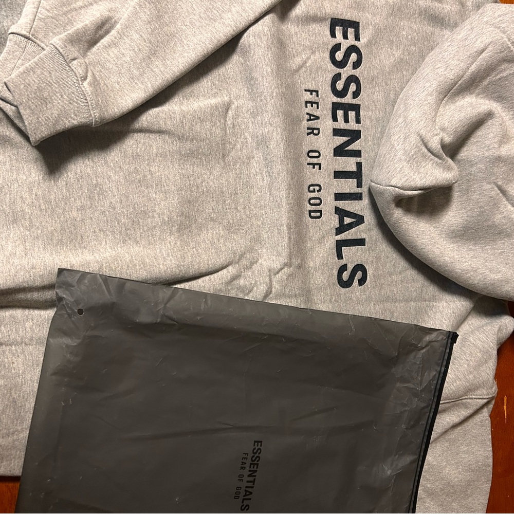 Essentials Heather Gray Hoodie